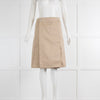 Burberry Archive Beige Pleated Knee Length Skirt