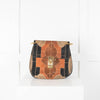 Chloe Suede Patchwork Drew Bag With Gold Chain Strap