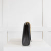 Saint Laurent Black Kate Medium Envelope Bag in Grained Leather