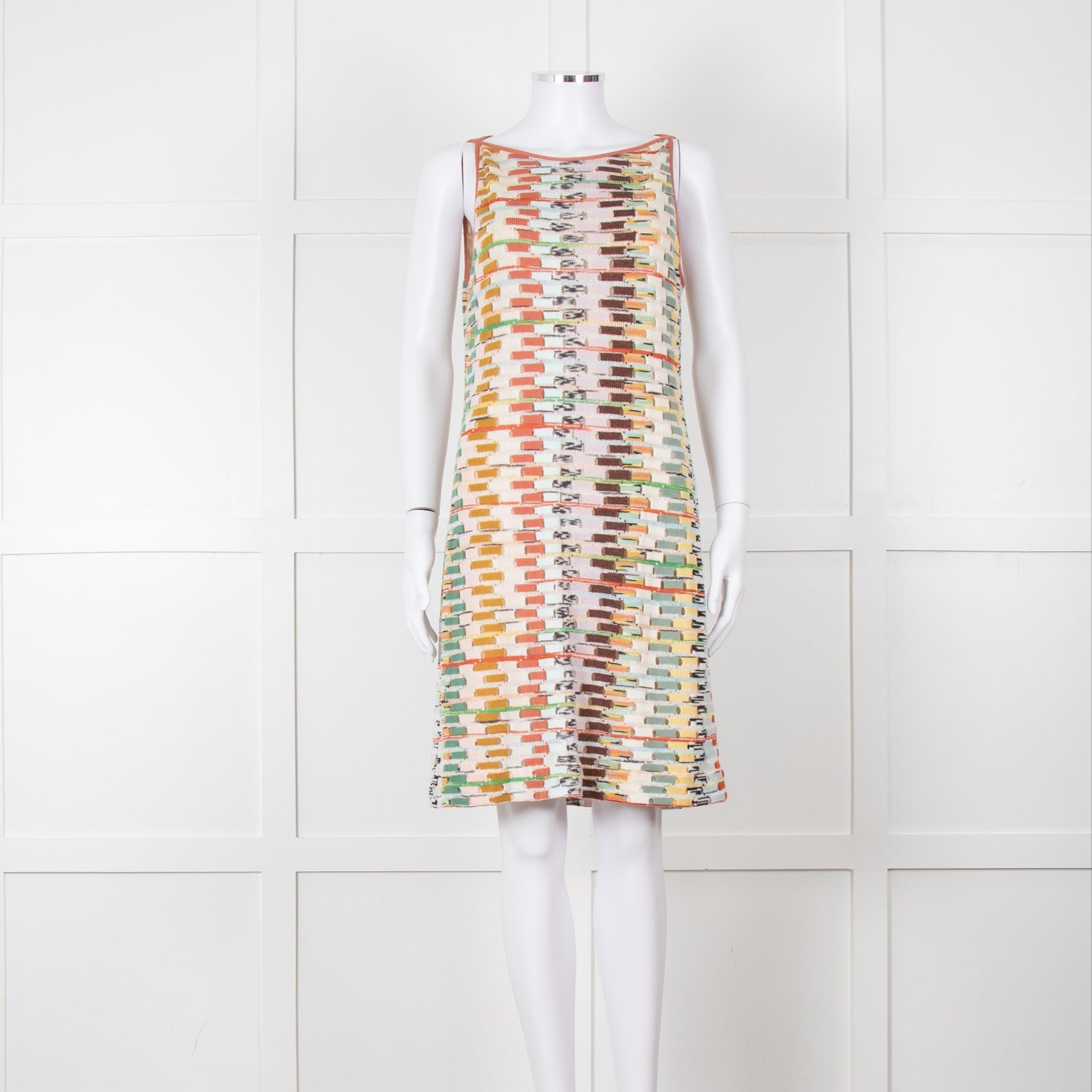 Missoni Multi Coloured Sleeveless Knee Length Dress – Phoenix Style