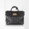 Mulberry Black Cara Delevingne Convertible Quilted Bag