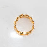 Dior Gold Tone CD Logo Ring
