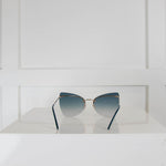 Tom Ford Frameless Camilla Blue Lens Sunglasses