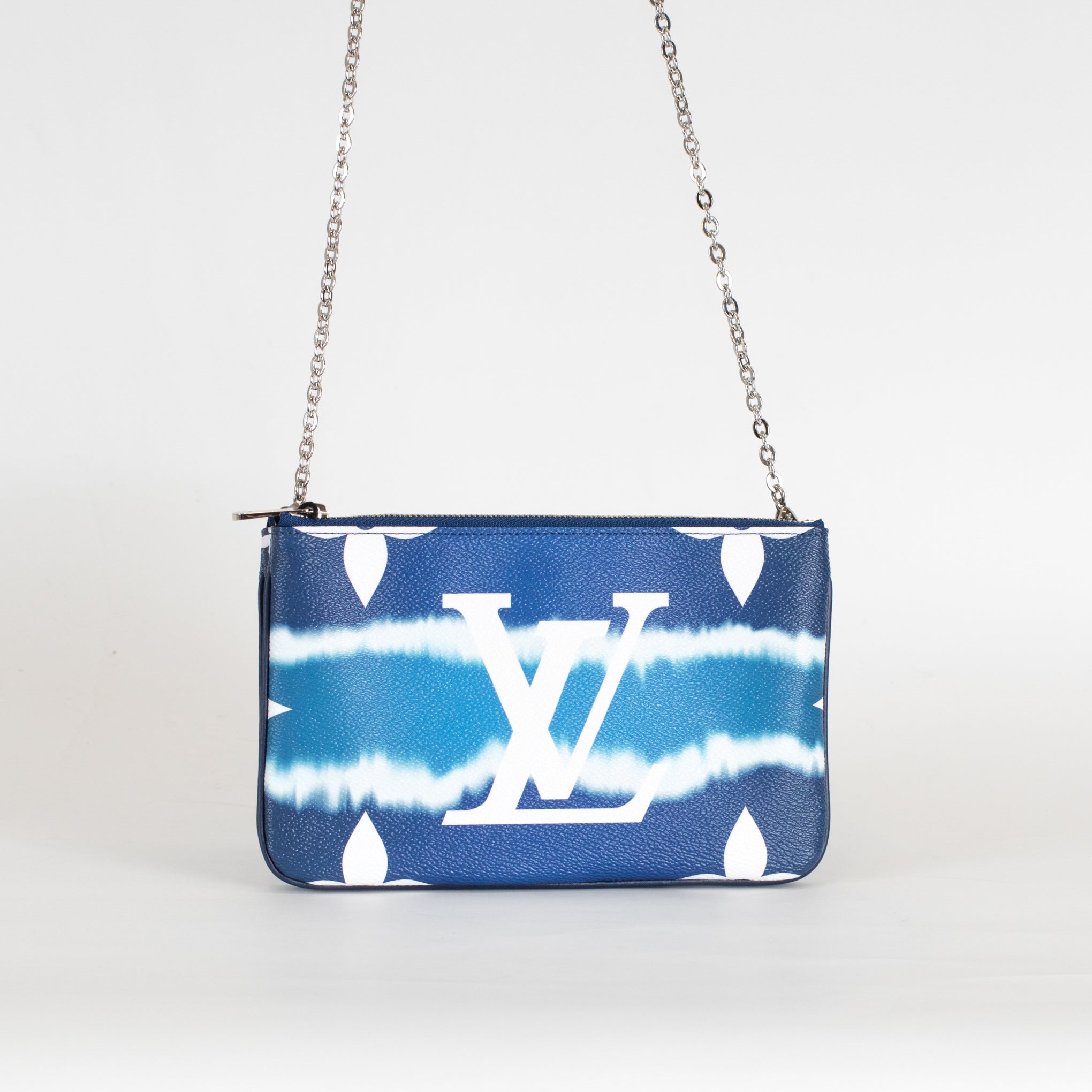Louis Vuitton Blue Escale Double Zip Bag On Chain – Phoenix Style