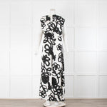 Christopher Kane White & Black Chroma Print Long Dress
