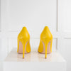 Gianvitto Rossi Yellow Court Shoes