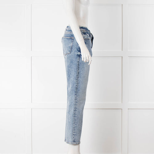 Frame Le High Straight Pale Blue Jeans