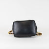 Chanel Vintage Black Leather Drawstring Bucket Bag