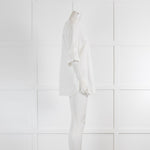 Weill White Cotton 3/4 Sleeve Top