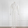 Melissa Odabash White Lace Short Sleeves Cover Up Dress