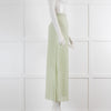 ME EM Pale Green Pleated Maxi Skirt