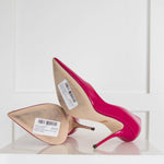 Dolce & Gabbana Fuchsia Patent Leather Pointy Heels