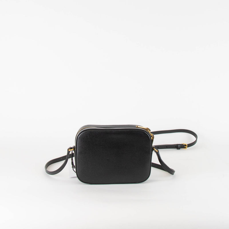 Saint Laurent Black Leather Small Camera Bag