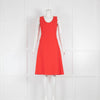 Joseph Red Fit and Flare Shift Dress
