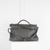 Mulberry Grey Alexa Cross Body Bag with Silver Hardware