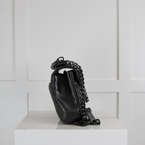 Saint Laurent Black on Black College Medium Chain Bag