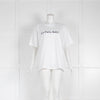 Victoria Beckham White Slogan Short Sleeve T Shirt