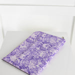 Ganni Purple Floral Textured Leather Pouch