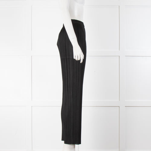 Pleats Please by Issey Miyake Black Pleated Trousers