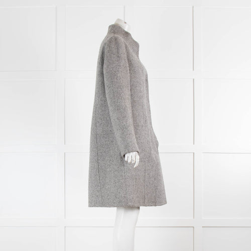 Eileen Fisher Grey Alpaca Wool Coat