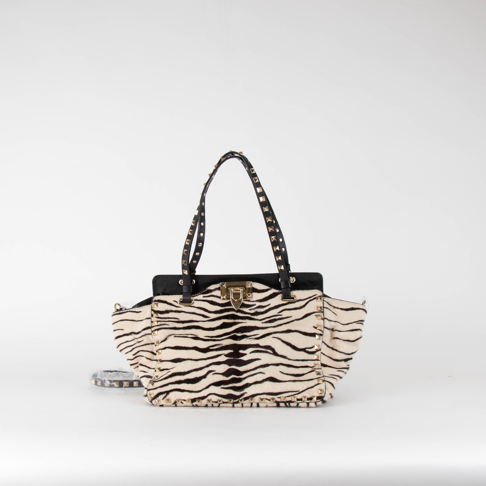 Valentino Rockstud Zebra Print Pony Skin Bag – Phoenix Style
