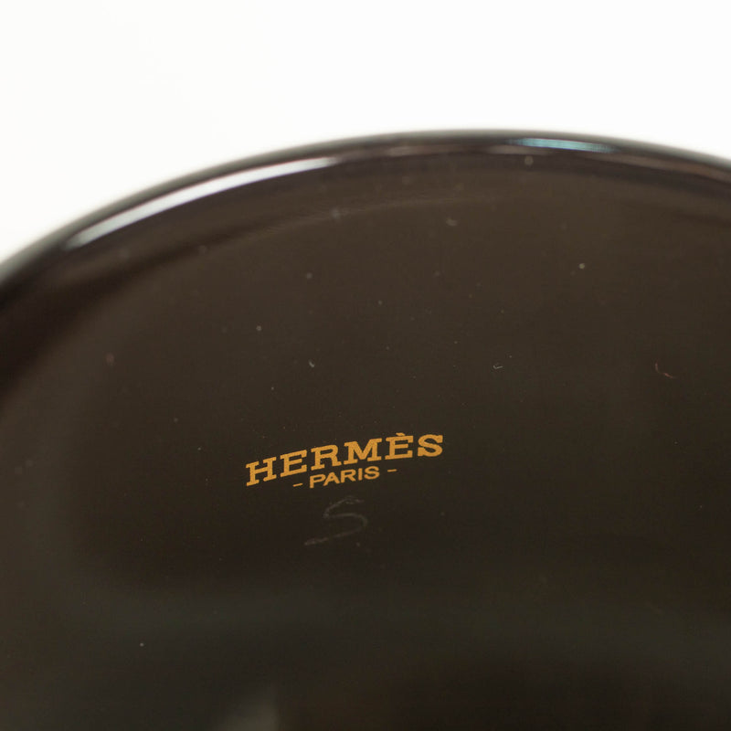 Hermes Black White Enamel Mega Wide Chaine Ancre Bracelet