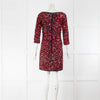 Dolce & Gabbana Red and Black Sequin Animal Print Dress
