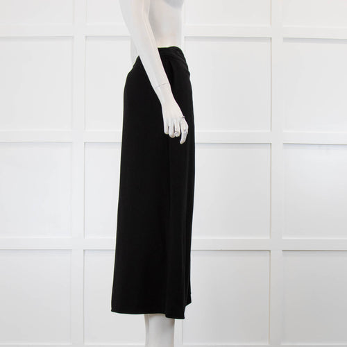 Stella McCartney Black Wrap Over Side Split Skirt