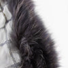 Mala Alisha White Scarf With Fur Detail