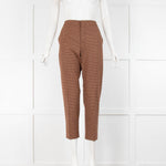 Chloe Brown Houndstooth Trousers