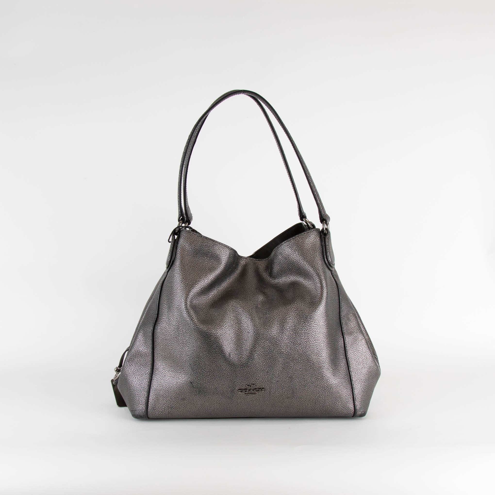 Coach edie 28 grey on sale