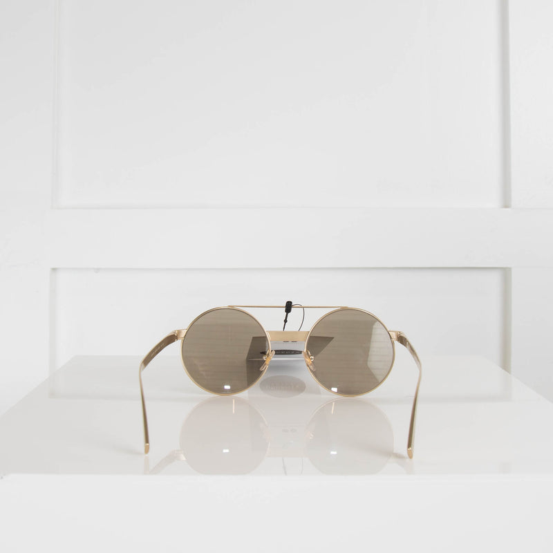 Versace Gold Logo Frame Sunglasses