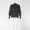 Ganni Black With Spot And Floral Pattern