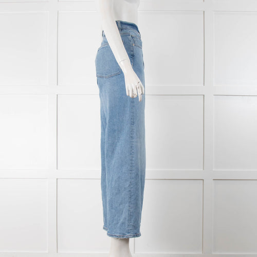DL1961 Hepburn Wide Leg Blue Jeans