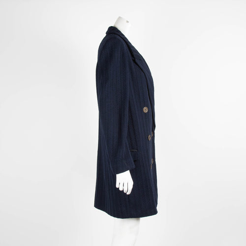 Isabel Marant Navy Textured Coat