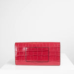 Mulberry Red Darley Embossed Leather Wallet