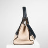 Victoria Beckham Cream and Navy Leather Handbag
