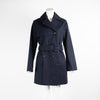 Joseph Navy Double-Breasted Trench Coat