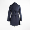 Joseph Navy Double-Breasted Trench Coat