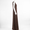 Missoni Brown Shimmer Sleeveless Evening  Dress