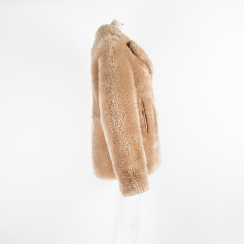 Joseph Brown Shearling Fur Coat