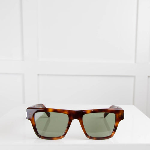 Saint Laurent Angular Square Frame Sunglasses