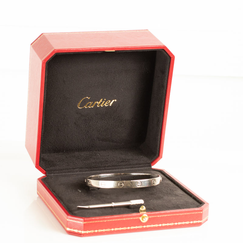 Cartier White Gold Love Bangle