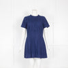 Victoria Beckham Blue Broderie Anglaise Mini Dress