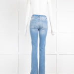Frame Light Blue Denim Bootleg Jeans with Side Splits