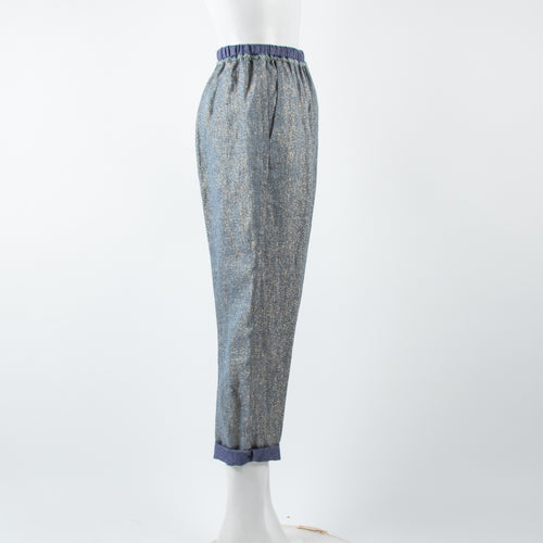 Forte Forte Blue Denim Cropped Trousers