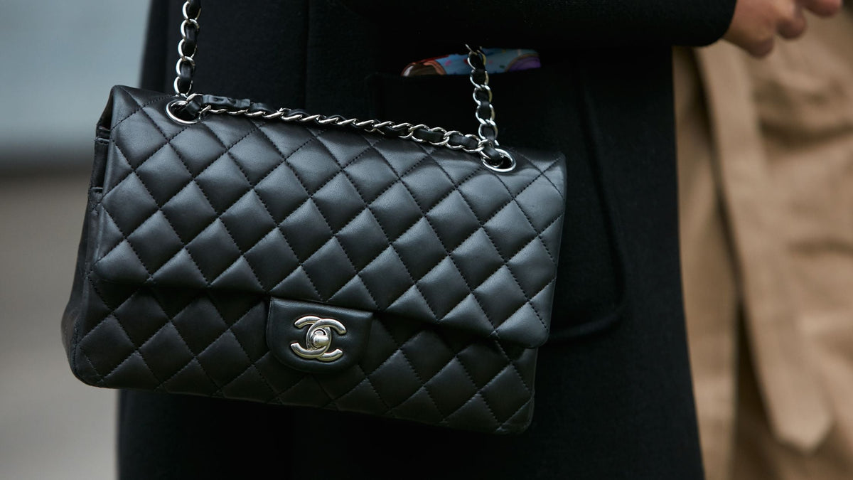 Chanel Flap bag in black.
