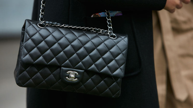 Chanel Flap bag in black.
