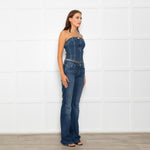 Mother Blue Flared Jeans