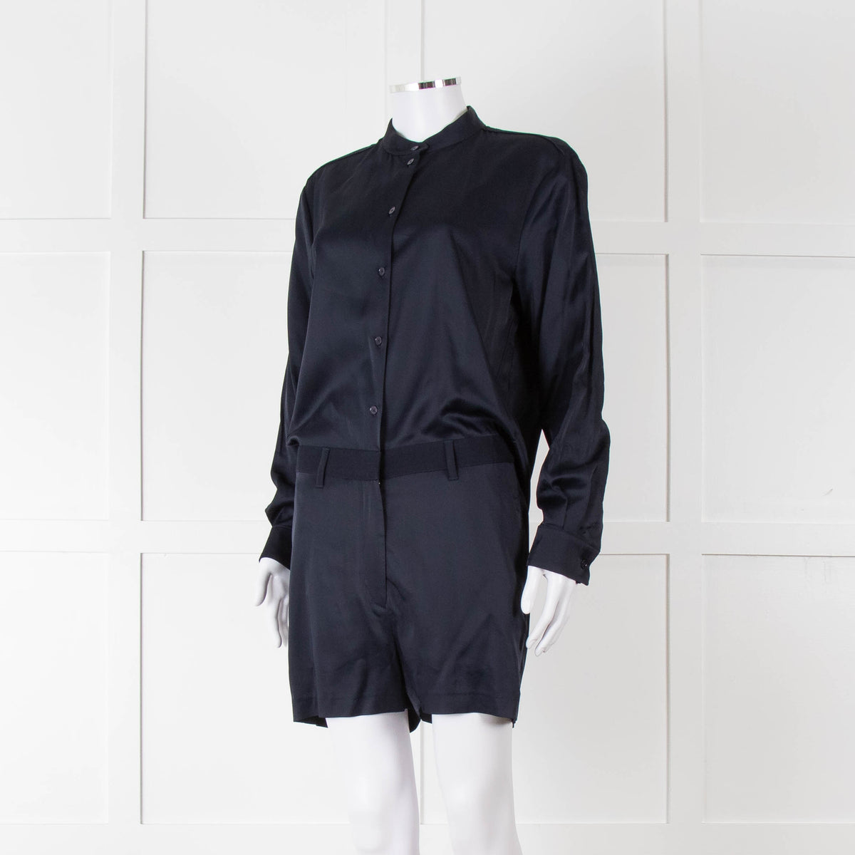 Acne Studios Navy Blue Long Sleeve Playsuit